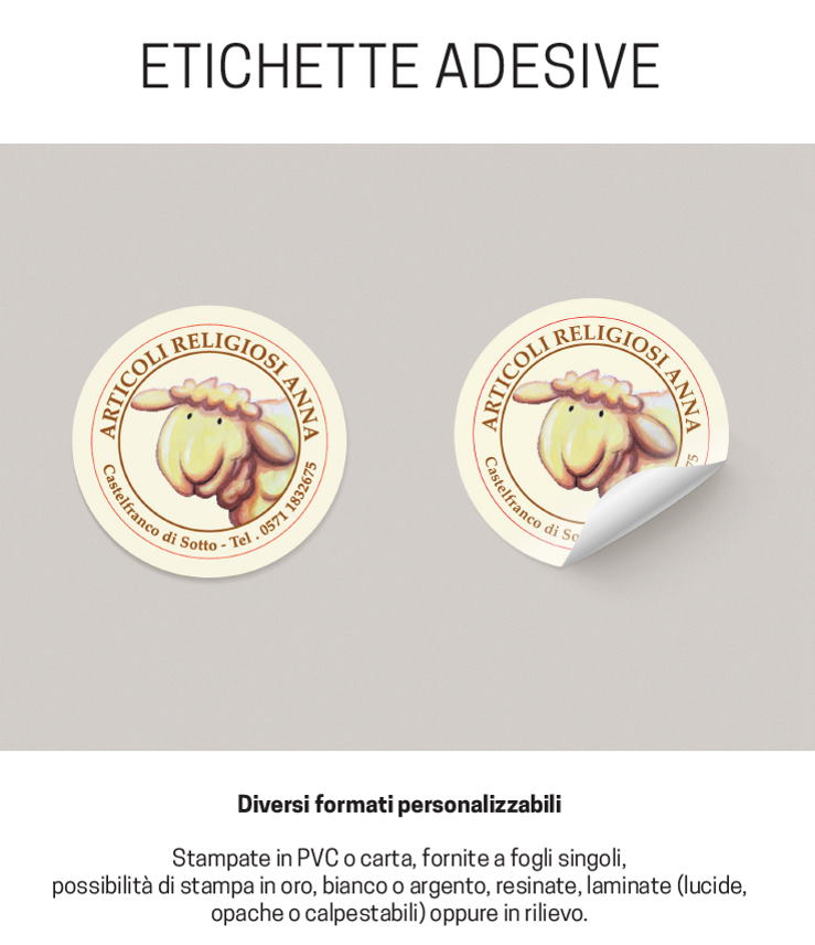 Etichette adesive